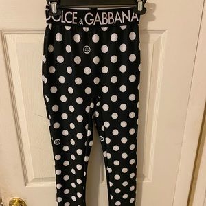 Dolce & Gabbana polka dot leggings